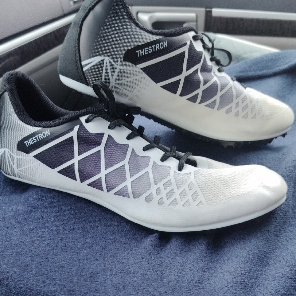 Men's Black and White Athletic Shoes